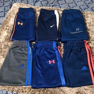 Under armor, Nike, Adidas, Russell boys pants